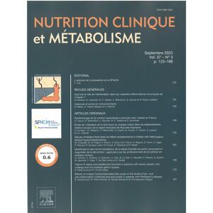 Info-Presse Nutrition Clinique et Metabolisme - Abonnement 12 mois