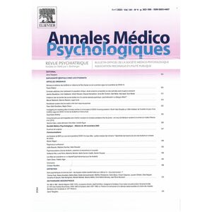 Info-Presse Annales Medico Psychologiques - Abonnement 24 mois
