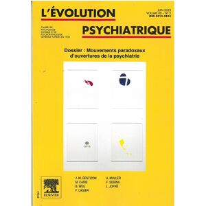 Info-Presse L'Evolution Psychiatrique - Abonnement 12 mois