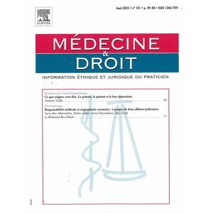 Info-Presse Medecine et Droit - Abonnement 12 mois