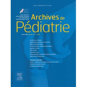 Info-Presse Archives de Pediatrie  - Abonnement 24 mois