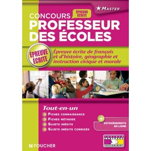 Concours professeur des ecoles : l