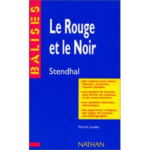 Le Rouge et le noir, Stendhal Patrick Laudet Nathan - Publicité