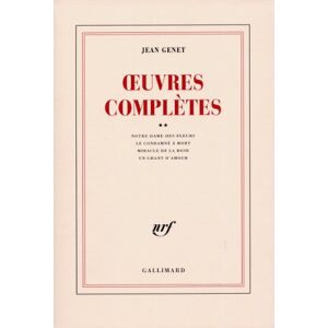 Oeuvres completes. Vol. 2 Jean Genet Gallimard