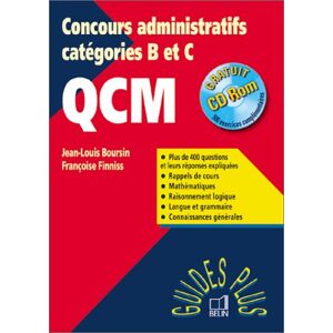 guide concours administatif, qcm boursin belin
