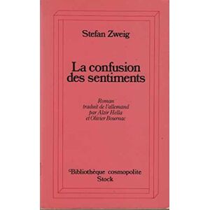 La confusion des sentiments notes intimes du professeur R de D Stefan Zweig Stock