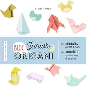 Bloc junior origami : 1.000 pages pretes a plier, 10 modeles tout simples a realiser Didier Boursin Dessain et Tolra