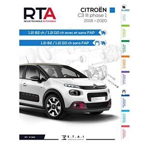 Revue Technique Automobile 854 - Citroen C3 III phase 1 (2016 a 2020)  e-t-a-i E-T-A-I