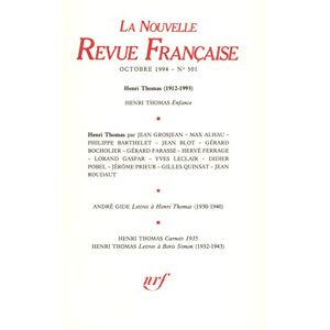 Nouvelle revue francaise, n° 501. Henri Thomas (1912-1993)  collectif Gallimard