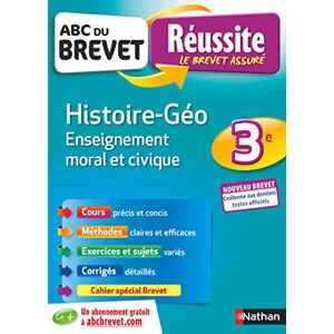 Histoire geo, enseignement moral et civique 3e : nouveau brevet Gregoire Pralon, Laure Genet, Florian Louis Nathan