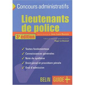 Lieutenants de police  jean-louis boursin, collectif, roger le doussal Belin