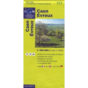Caen Evreux : 1/100000  ign Institut Geographique National