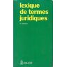 Lexique de termes juridiques