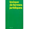 Lexique des termes juridiques