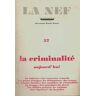 La nef n°57 : La criminalité