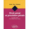 Droit pénal et procédure pénale