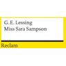 Lessing, Gotthold E. Miss Sara Sampson