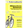 Fahrradkarte München Südost, Ebersberger Forst, Rosenheim, Haag I.Obb., Wasserburg A. Inn. 1:40000