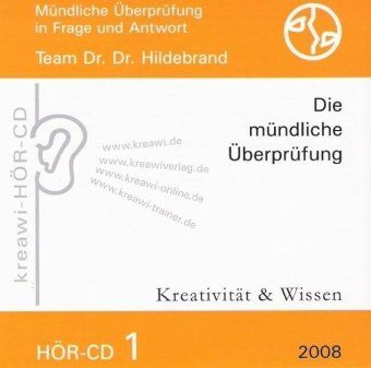 Hartmut Hildebrand Mündliche Überprüfung, 1 Audio-Cd