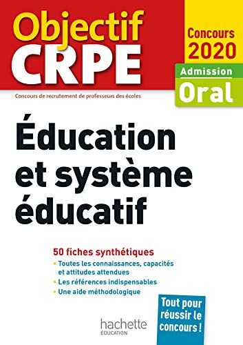 Crpe En Fiches : Éducation Et Système Éducatif 2020 (Objectif Crpe)