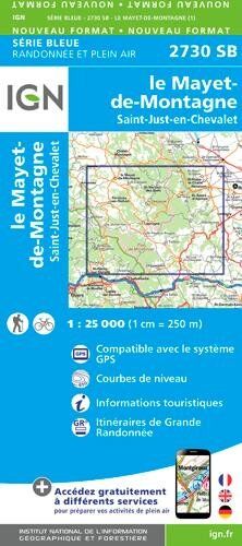 Collectif Le Mayet-De-Montagne Saint-Just-En-Chevalet 1 : 25 000