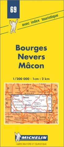 Michelin Travel Publications Michelin Karten, Bl.69 : Bourges, Nevers, Macon (Michelin Maps)