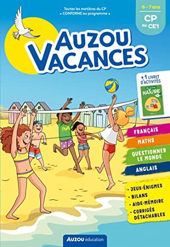 Eric Montigny Auzou Vacances - Du Cp Au Ce1: Cahier De Vacances 2022