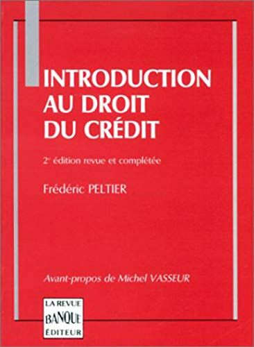 Peltier Introduction Au Droit Du Crédit