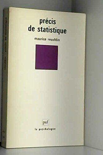 Maurice Reuchlin Précis De Statistique