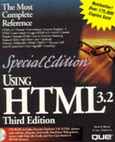 Brown, Mark R. Using Html 3.2, W. Cd-Rom: Special Edition (Special Edition Using)
