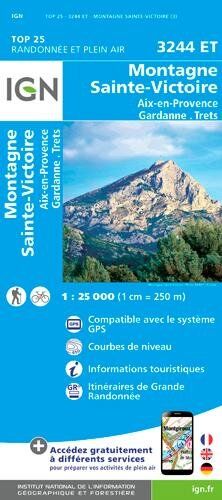 Collectif Montagne Sainte-Victoire / Aix-En-Provence / Gardanne / Trets 1 : 25 000