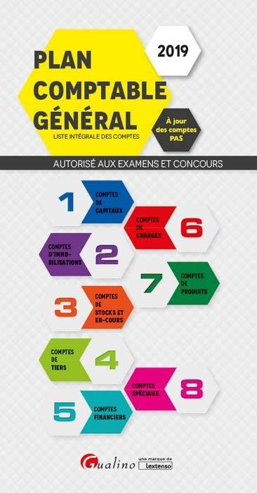 Gualino Plan Comptable General 2019- 5eme Edition: Liste Complete Des Comptes - Autorise Aux Examens Et Concours