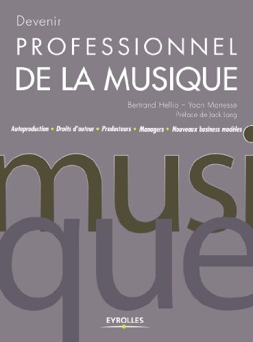 Bertrand Hellio Devenir Professionnel De La Musique : Auroduction, Droits D'Auteur, Producteurs, Managers, Nouveaux Business Modèles