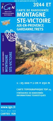 IGN Montagne Sainte-Victoire / Aix-En-Provence / Gardanne / Trets 1 : 25 000