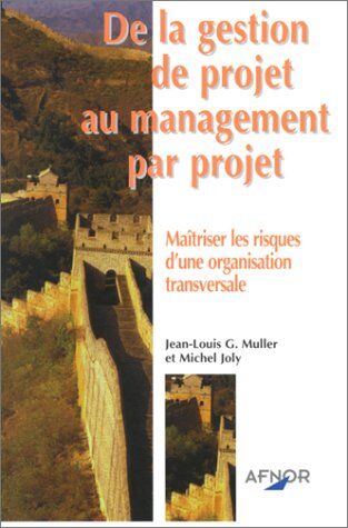 Michel Joly De La Gestion De Projet Au Management Par Projet. Maîtriser Les Risques D'Une Organisation Transversale