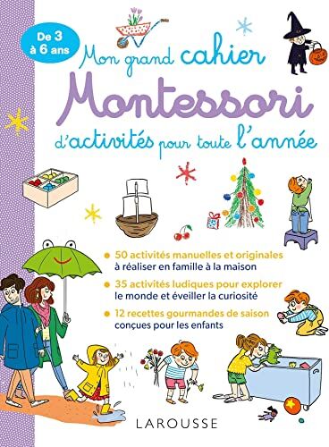 Carine Girac-Marinier Mon Grand Cahier Montessori D'Activités Pour Toute L'Année