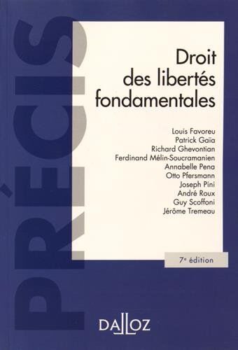 Louis Favoreu Droit Des Libertés Fondamentales
