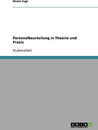 Nicole Vogt Personalbeurteilung In Theorie Und Praxis