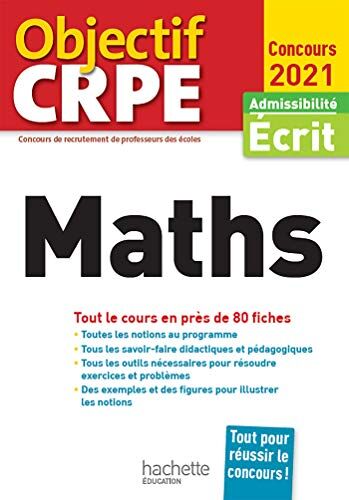 Objectif Crpe En Fiches Maths 2021