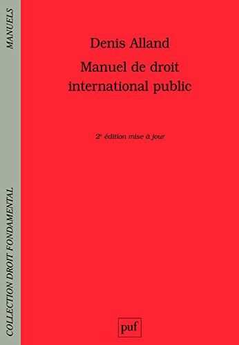 Denis Alland Manuel De Droit International Public
