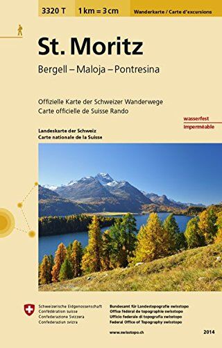 Bundesamt für Landestopografie swisstopo 3320t St. Moritz Wanderkarte: Bergell - Maloja - Pontresina (Wanderkarten 1:33 333)