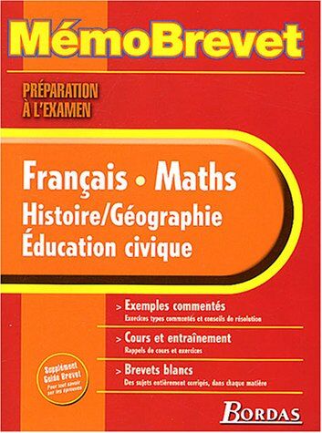 Martine Lassus-Pucheu Français-Maths-Histoire/géographie/education Civique Brevet (Memo Essentiel)