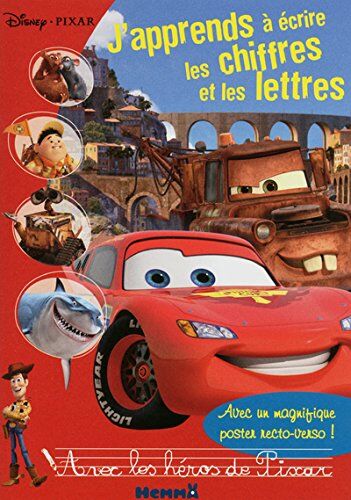 Disney Pixar J'Apprends À Écrire Les Chiffres Et Les Lettres : Avec Les Héros De Pixar