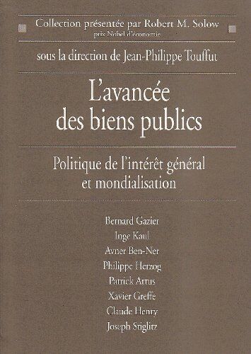 Collective Avancee Des Biens Publics (L') (Collections Sciences - Sciences Humaines)