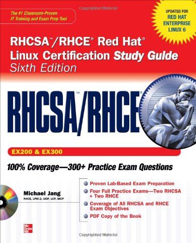 Michael Jang Rhcsa/rhce Red Hat Linux Certification Study Guide (+ Cd-Rom)