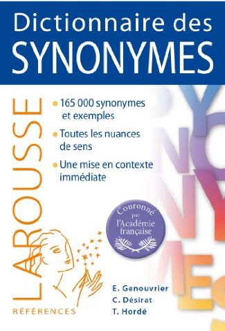 Emile Genouvrier Larousse Dictionnaire Des Synonymes