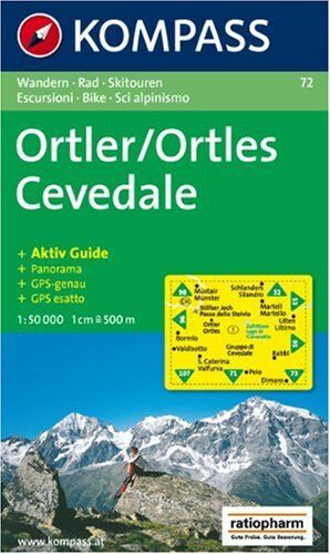 Ortler / Ortles Cevedale 1 : 50 000: Wandern / Rad / Skitouren. Escursioni / Bike / Sci Alpinismo. Panorama, Gps-Genau (Carte De Randon)