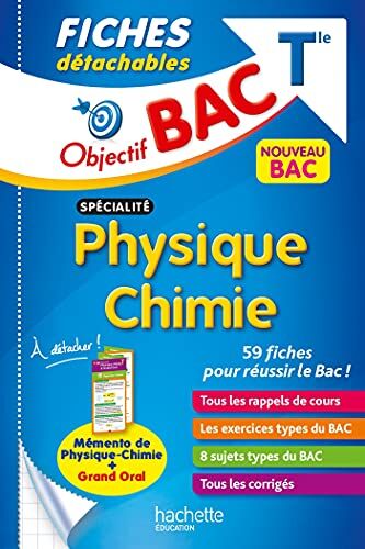 Cédric Détré Objectif Bac Fiches Détachables Spécialité Physique Chimie Tle