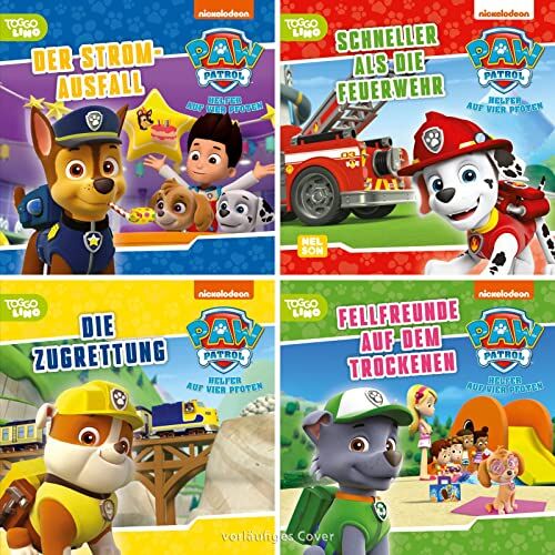 4er-Set Maxi-Mini 37: Paw Patrol: Tv-Folgen Der Paw Patrol Spannend Nacherzählt   (Ab 3 Jahren) (Nelson Maxi-Mini)