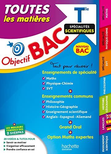 Philippe Rousseau Objectif Bac 2024 - Term Spécialités Scientifiques Toutes Les Matières